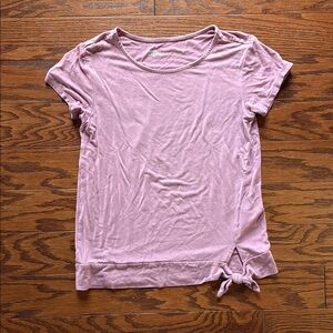 ⭐️Purple Short Sleeve Tie Front T-Shirt